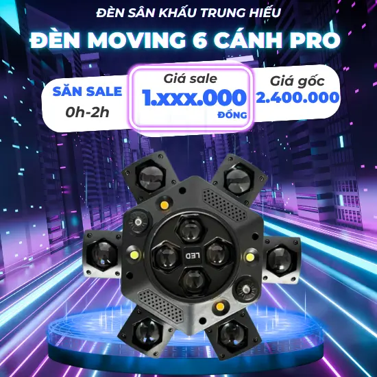 Đèn Moving 10 Mắt + Laser Mẫu Mới Nhật Thị Trường Thích Hợp Lắp Phòng Hát karaoke nhà hàng tiệc cưới 0