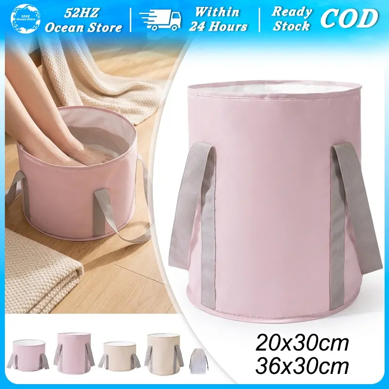 Baskom Lipat Rendam Kaki 20x30 36x30cm Ember Travel Portable Untuk Foot Spa Rumah Ringan