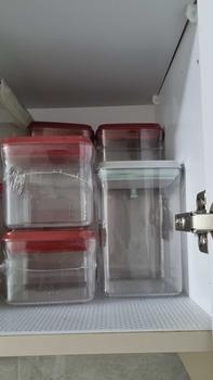 Product Review of Ankou 4pcs/5pcs/7pcs Pink Airtight Food Container, Stackable Food Storage Container, Kitchen Organizer Sealed Holder from s**e 0