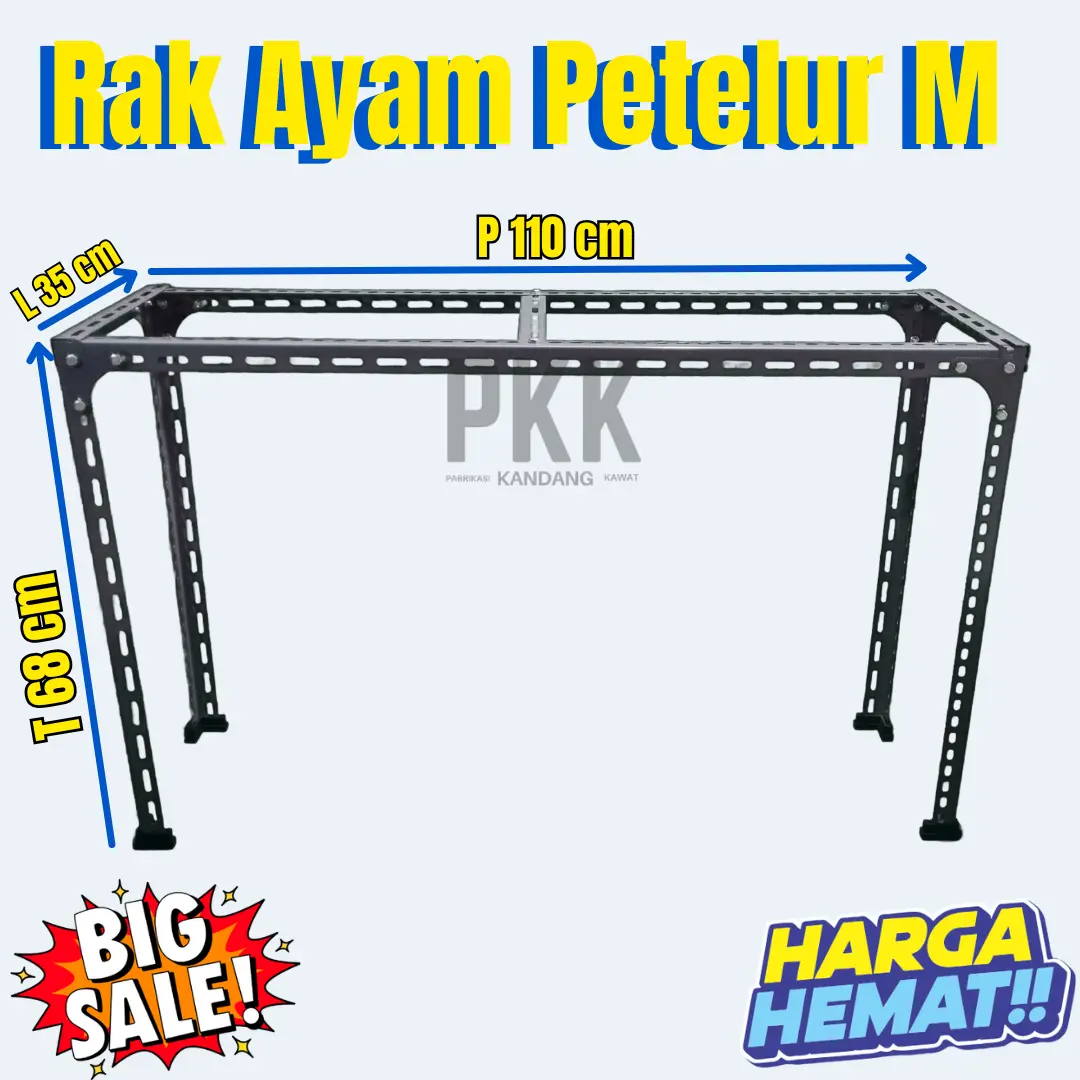 Rak Ayam Petelur Kuat & Gampang Bongkar Pasang Besi Penyimpanan