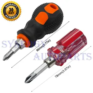 Obeng 3 In1 bisa Dilepas Plus Minus Magnet Screwdriver Obeng Bolak Balik Obeng Pendek - 10008971