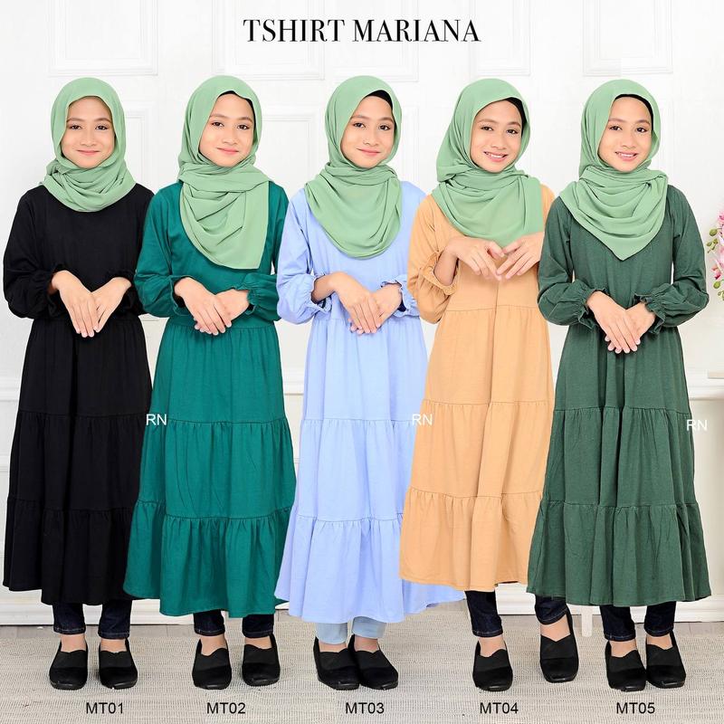 T-SHIRT MARIANA (KIDS) - Tshirt Labuh kanak-kanak Muslimah Ropol ...