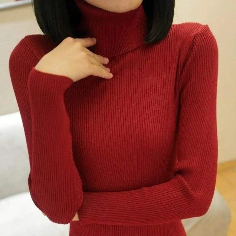 KAOS TURTLENECK CEWEK LENGAN PANJANG BAJU KERAH TINGGI WANITA KEKINIAN PAKAIAN MODIS & TRENDY 2