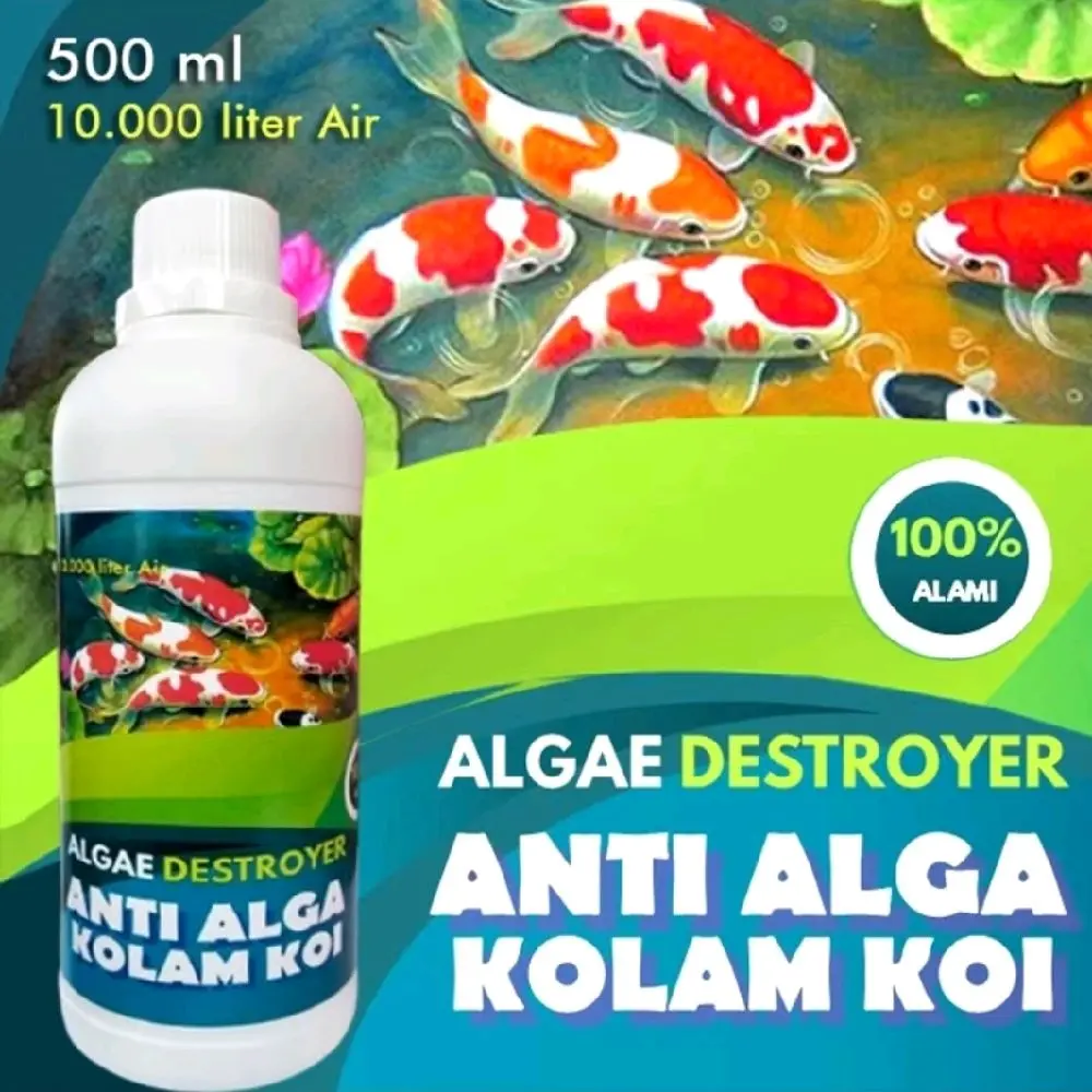 Algae Destroyer 500ml - Obat Pembasmi Lumut dan Parasit Kolam Ikan Hias dan Aquarium