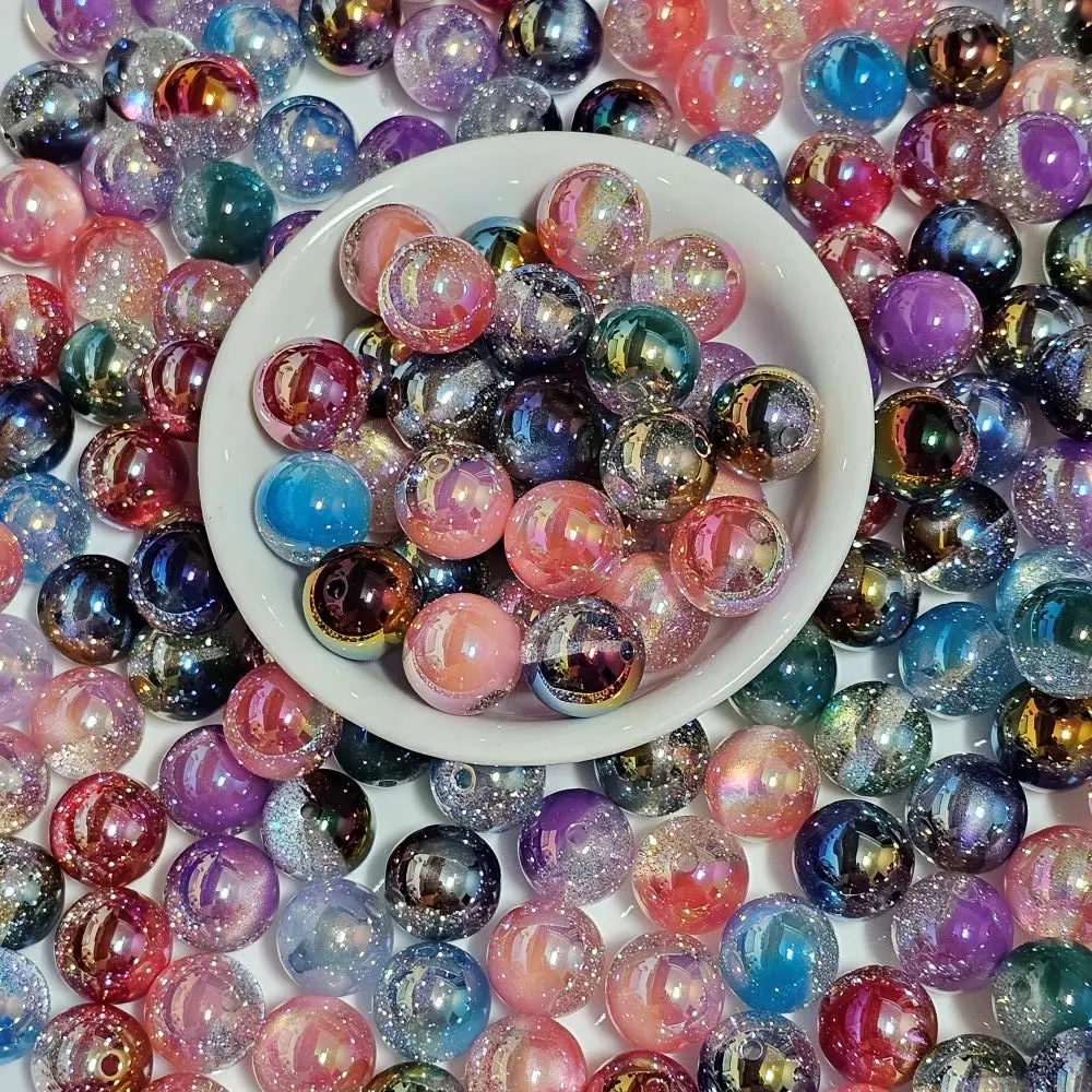 Mermaid 16mm Cat Eye Round Beads DIY Necklace Bracelet  Handphone Keychain Accessories