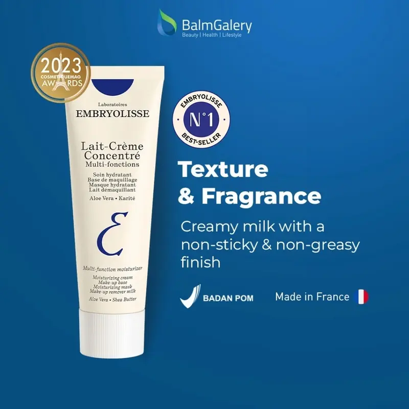Embryolisse Lait-Creme Concentre 30ml/75ml Miracle Cream 6 IN 1 Pelembab Moisturizer Wajah Makeup Base Primer Kering Foundation 7