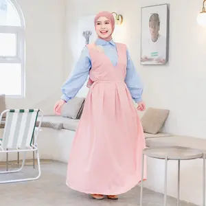 Mybamus X D3Kembar Dini Overall Dress Jumpsuit Rok Baju Gamis