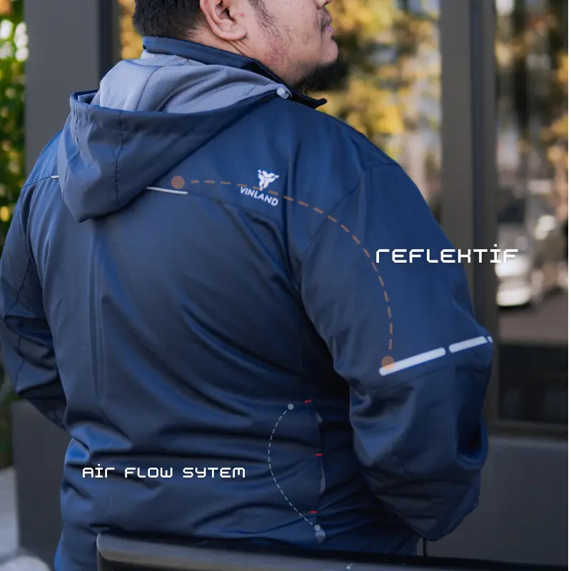 Jaket Big Size Pria Jumbo  3XL 4XL 5XL 6XL | Anti Air Taslan Polyester Model Resleting | Jacket Vinland Aerglo 7
