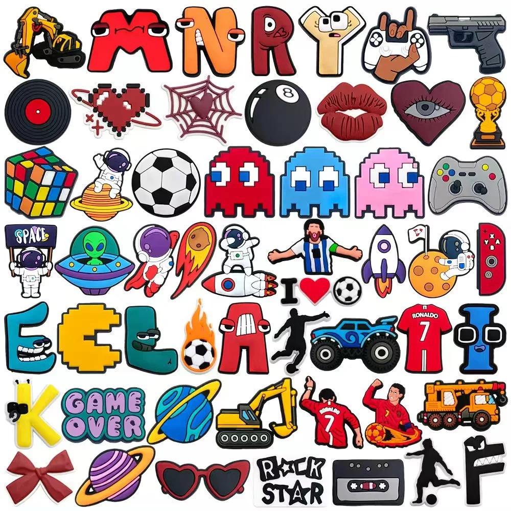 Penjualan 1pcs cartoon Seri shoe charms  DIY  Sepatu Taman Sandal Pin Aksesori Sepatu Hadiah Ulang Tahun Anak