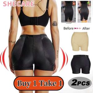 Women's Plus Size Beige Padded Seamless Shorts Panty Shapewear Hip Enhancer Comfortable Underwear Ideal for Daily Use cotton women Compression