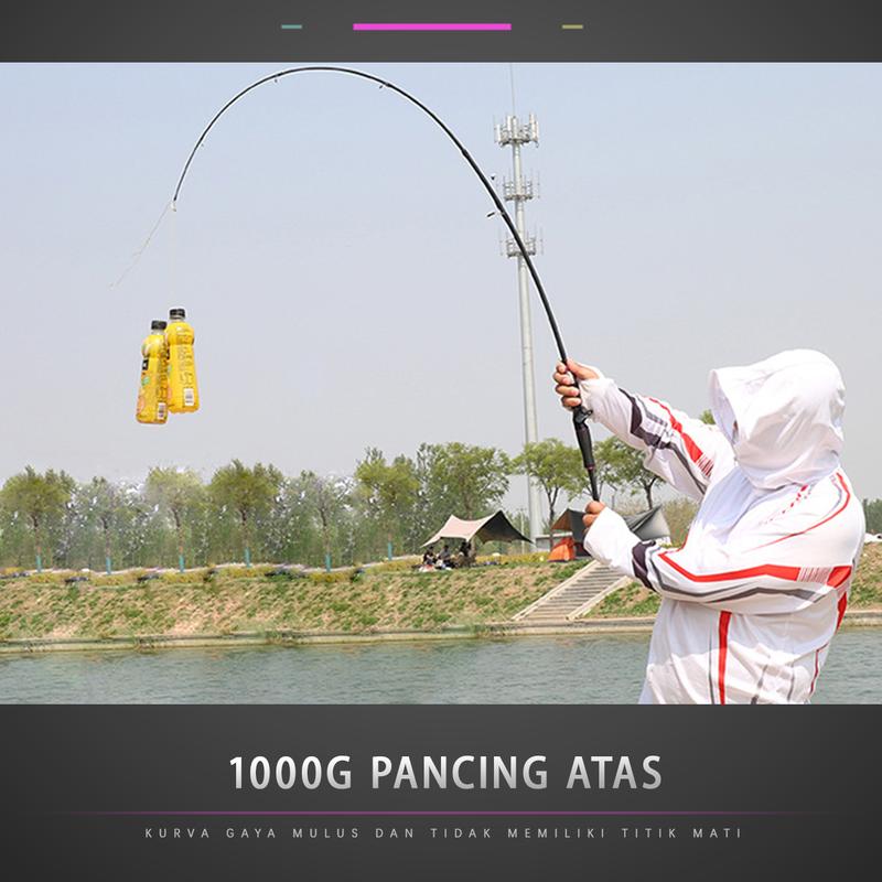 Product Introduction of HAIYI FISHING Joran Pancing 1.65m/1.8m/2.1m Fishing Rod pancing Carbon Resistansi maksimum 8KG Fishing Pole 2 Section joran fiber murah joran fishing of catch 23