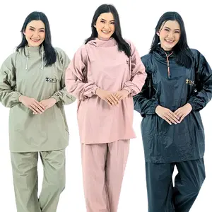 New Produk Jas Hujan ORGA  Mantel Pria dan Wanita Model Hoodie Bahan PVC Kuat Elastis Anti Rembes Premium New Edition dengan Desain Simpel Tertutup Rapat dan Kerah Tinggi untuk Perlindungan Ekstra
