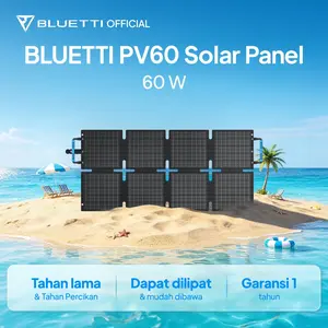 BLUETTI Sora 60W Solar Panel - 60W for Portable Power Station AC2A Foldable Solar Charger for Hiking Camping Travel