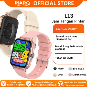 MARQ Kado Lebaran Pria & Wanita 2026 Smartwatch Original Jam Tangan Pintar 140+ Mode Olahraga Tahan Air 5ATM Baterai Tahan 18 Hari Kompatibel Android & iOS