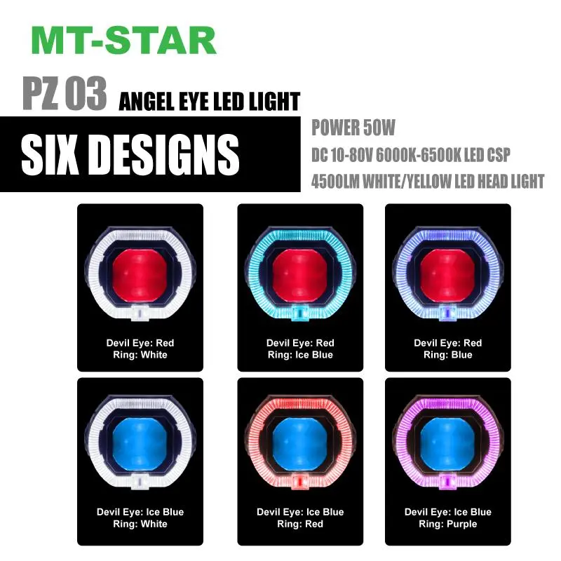 【MT-STAR NEW ARRIVAL】Projie Biled Matrix X1 3 Inch PZ03 New Product Putih Kuning Body Black Plus Kipas Premium 2