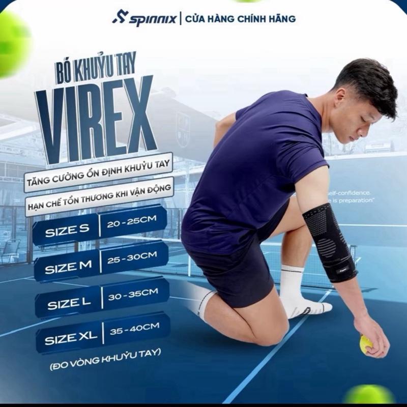  Spinnix Bó Khuỷu Tay Thể Thao Virex Có Đai Cố Định Giúp Ổn Định Cánh Tay & Cổ Tay Khi Vận Động Trong Các Môn Như Pickleball Bóng Chuyền Cầu Lông,... Phù Hợp Cho Cả Nam & Nữ. 