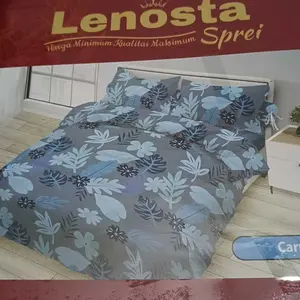 LENOSTA Set Sprei Ukuran King 180x200x20 Untuk Tempat Tidur Menarik