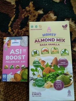 Product Review of MOMSY BUY 1 GET 1, ASI Booster 60 Kapsul X ALMOND MIX VANILLA 6 Sachet from L**0 2