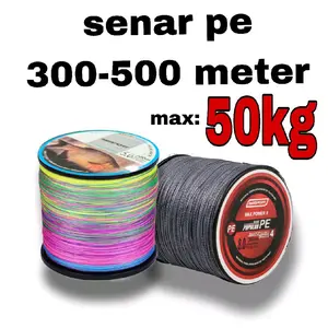SENAR PANCING  300 - 500 METER senar PE KUAT  Senar pancing pe senar pe senar pancing kuat 50kg anti kriting senar pe X8 senar pe x9 denar pe x4 senar pe x12