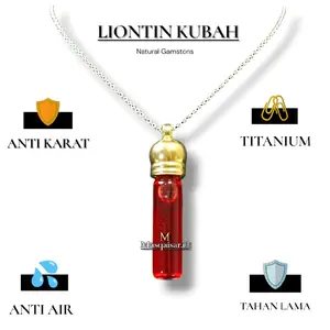 Kalung Liontin Kubah Minyak - VINTAGE ELEGAN KALUNG REMAJA PRIA WANITA LIONTIN KUBAH