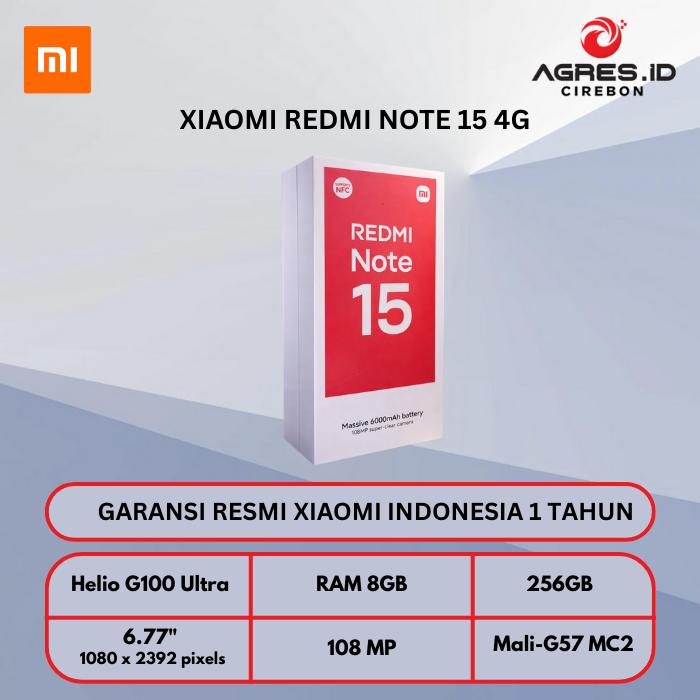 Gambar XIAOMI REDMI NOTE 15 4G 8GB 128GB / 256GB GARANSI RESMI - BLACK, 8GB 128GB dari Agres ID Cirebon Kota Cirebon Tokopedia