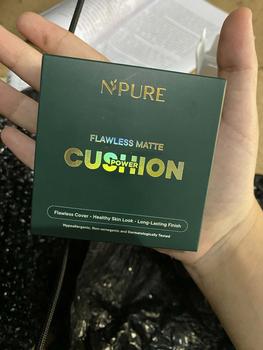Product Review of 【Cushion】NPURE Centella Asiatica Flawless Matte Power Cushion / Cushion Kulit Jerawat / Skincare Infused /  Hypoallergenic / Dermatologically / Non-Acnegenic / Foundation Wajah / Concealer Berjerawat / Long Lasting from a**r 0