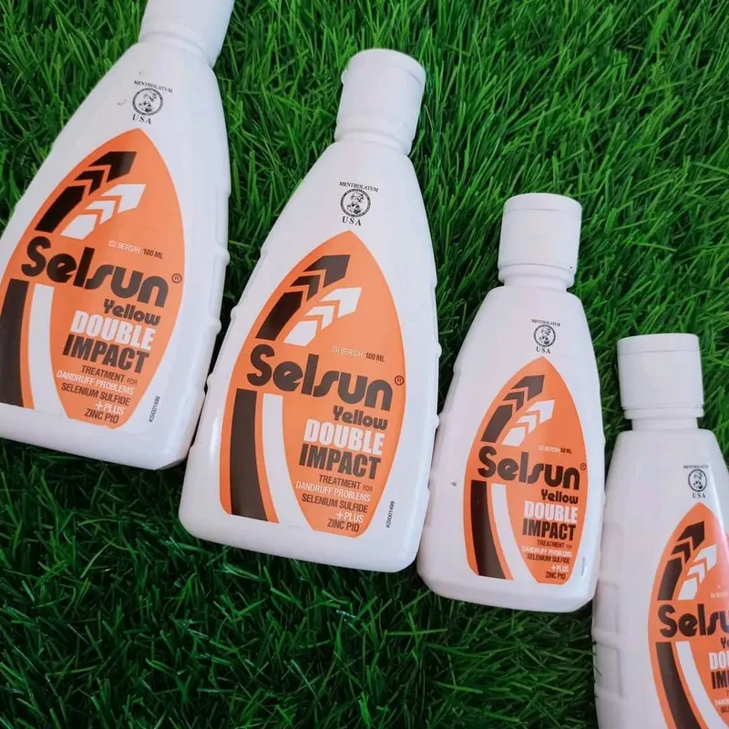 Selsun Shampoo Yellow Double Impact | Shampo Perawatan Anti Ketombe Tingkat Berat Haircare Menghilangkan rasa Gatal 50Ml 4