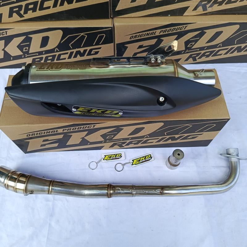 KNALPOT RACING ORIGINAL EKD RACING FULLBASS HARIAN UNTUK MOTOR MEGAPRO VERZA KING CBR 150 FACELIT MX KING BISON GSX 4