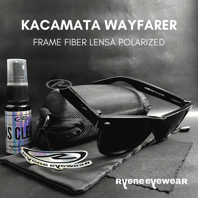 KACAMATA WARFARRER MIRING FRAME POLARIZED LENSA UV 400 ANTI SILAU - GANTI LENSA COSTUME - EYEWEAR, GLASSES 1