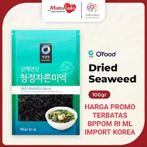 Daesang O-food Chung Jung One - Korean Dried Seaweed import korean Halal BPOM ML MamaSuka Rumput Laut Kering Wakame Miyeok Food pilih 100g / 50g