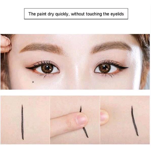 D&M Eyeliner Waterproof Eyeliner Pen Tahan Lama Hitam & Brown Lasting 2
