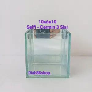 soliter selfi cupang soliter cermin 10x6x10 aquarium selfi soliter kaca cermin soliter guppy