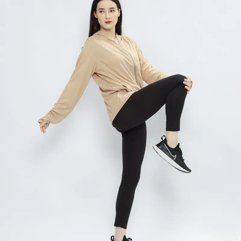 jaket Gym pria dan wanita,Jaket Olahraga anti Uv,Korean style,Bahan adem ringan, sporty,Jaket mesh hoodie 8