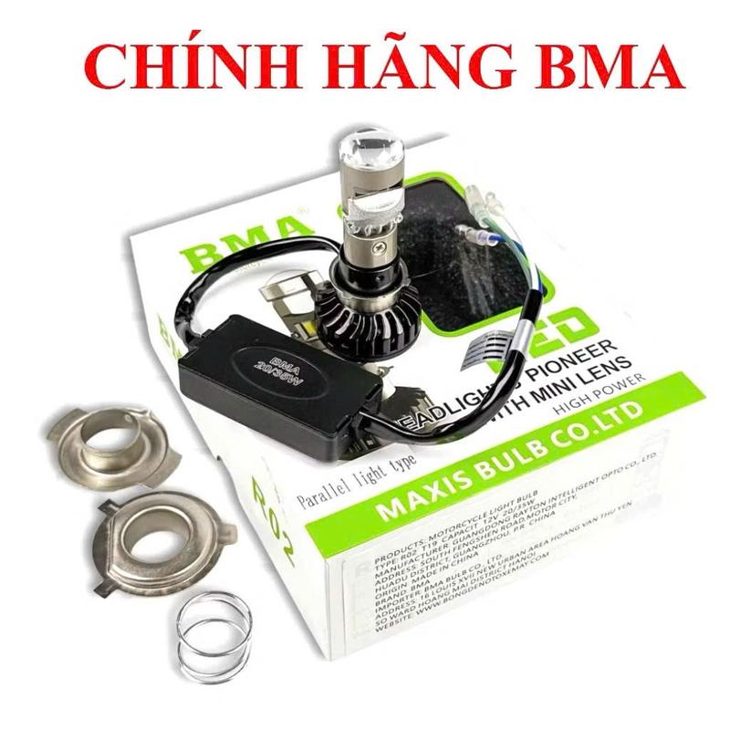 Đèn Pha Led Bi Cầu BMA Mã M8c lắp cho nhiều dòng xe dream wase rs...tặng kèm 1 công tắc