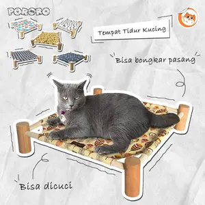 PORORO- Tempat Tidur Kucing  Kasur Kucing Canvas PORORO