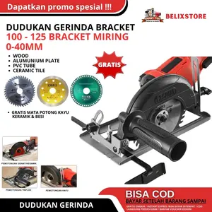 Stand Dudukan Gerinda Circular Saw Angle Stand Gerinda Penggiling Sudut 100-125 Bisa Miring