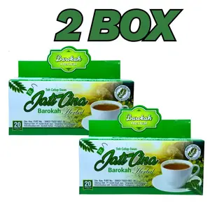 Berkah Daun Jati Cina Teh Celup Herbal Hijau Cina 20 Sachet Air Bag Membantu Mengurangi Kolesterol & Gula Darah