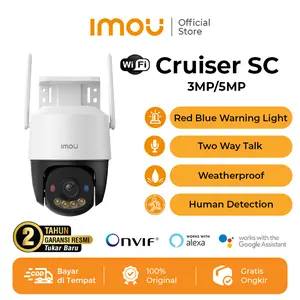 IMOU Cruiser SC 3MP/5MP/8MP Kamera Smart CCTV Wi-Fi 6 Outdoor Color Night Vision Strobo Merah Biru Weatherproof Garansi 2 Tahun