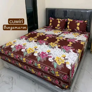 SPREI MOTIF BATIK//SPREI MOTIF JUMPUTAN terlaris ukuran komplit tinggi 20 dan 30//sprei batik klasik
