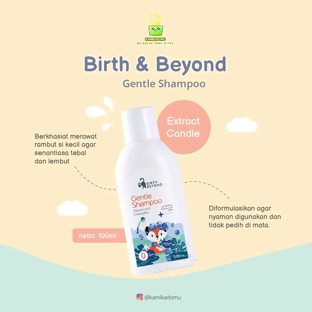 KAMIKADOMU - BIRTH & BEYOND GENTLE SHAMPOO