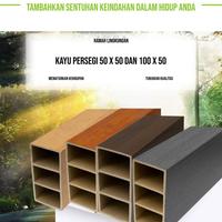 Gambar LAIV Partisi Hollow Indoor PVC Sekat Ruangan WPC Wood Tiang Kisi-Kisi Partisi Plafon Pembatas 290cm - LHI50-1 dari LAIV Official Store Kota Administrasi Jakarta Barat 3 Tokopedia