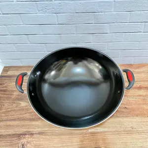 Wajan Enamel Kuping & Gagang / Wajan Enamel Anti Lengket 34CM