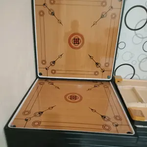 MEJA Karambol kualitas bagus. lengkap coin+kristal.100cmx100cm.