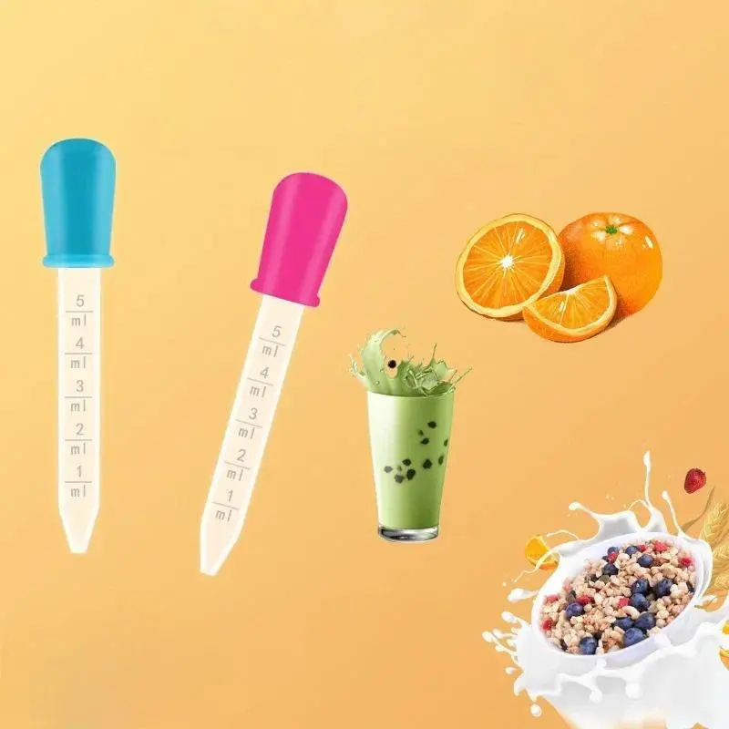Baby Medicine Feeder 5ML Silicone Dropper Children's Baby with A Scale To Prevent Choking Take Medicine Special Drawing Tools