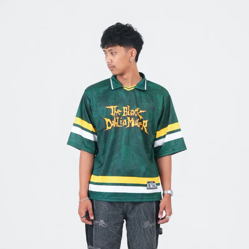 ONIKU//JERSEYBOXY//JERSEYCASUAL//STREETWEAR//OVERSIZE//BOXYFIT//RETRO//VINTAGE//MUSIK//BLOKECORE//KOREA//NFL//SPORT//TBDM GREEN 7