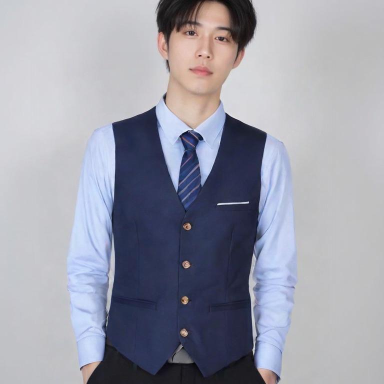 Ghi Lê Vest Vest Nam Trang Trọng, Ngoại Cỡ, Màu Trơn Áo Ghi Lê Công Sở, Thích Hợp Cho Nam, [PR]