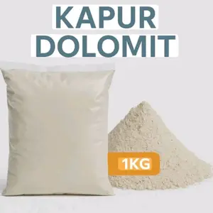 paket kapur dolomit 1kg dan 5kg untuk menetralisir kan tanah