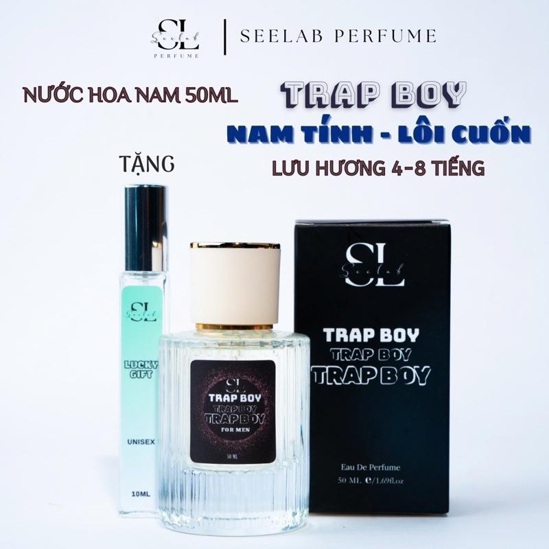 (50ml nam) Nước hoa nam Trap Boy 50ml - Tặng kèm 1c nước hoa 10ml Độc Quyền - Seelab Perfume Cosmetic Xịt Thơm