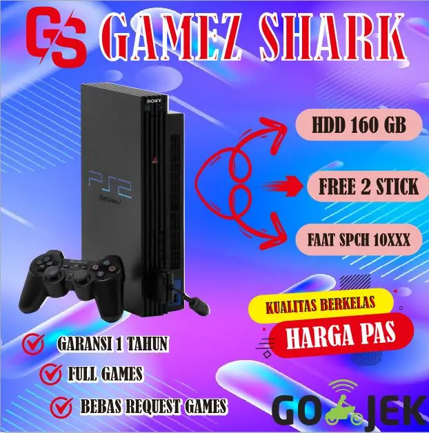 PS2 PLAYSTATION 2 PS 2 HDD EXTERNAL FREE 2 STIK