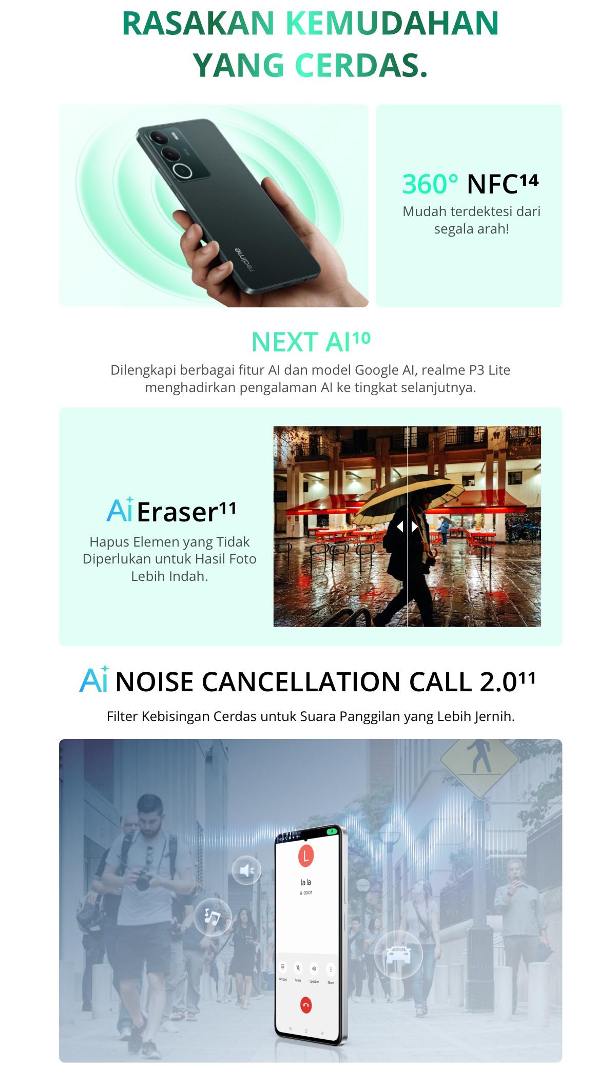 [INDRABUDIMAN EXCLUSIVE] realme P3 Lite 4GB+8GB | 128GB NFC (6300 mAh Battery | 120Hz Screen | 50 MP AI Camera | Ultra Slim Design 7.79mm)